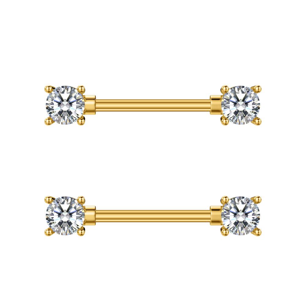 Neuer Modeschmuck Zirkon Brustwarzenpiercing