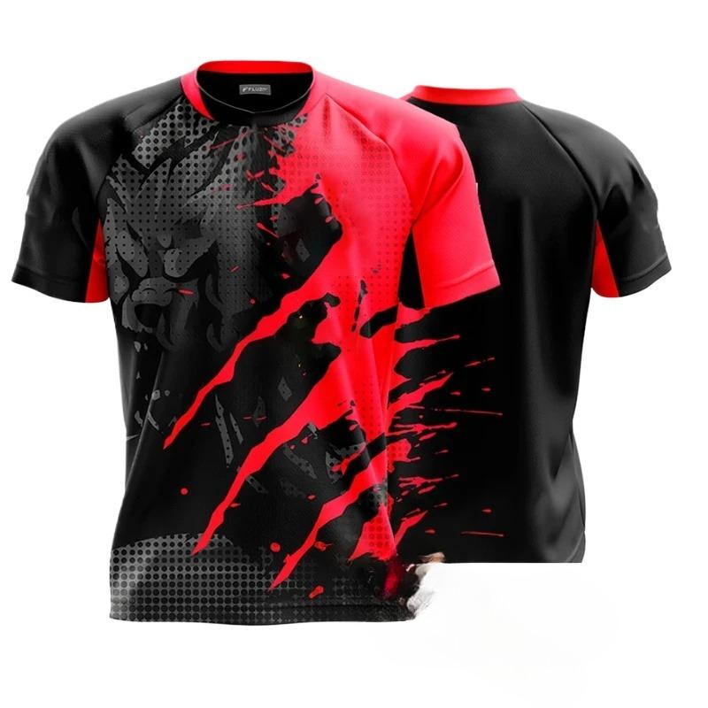 T-Shirts für Herren Schnelltrocknende T-Shirts Hemd Uniformen Spiel Wettkampfkleidung Bedruckte T-Shirts Jungen Atmungsaktives Sport-T-Shirt XXXL