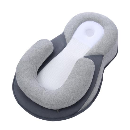 Anti-Roll-Babybett für Neugeborene, 15-Grad-Neigungswinkel gegen sauren Reflux und Erbrechen, Anti-Erbrechen-Neigungspolster, Stubenwagenkeil, Baby-Kuschelbett, Babyparty-Geschenk M