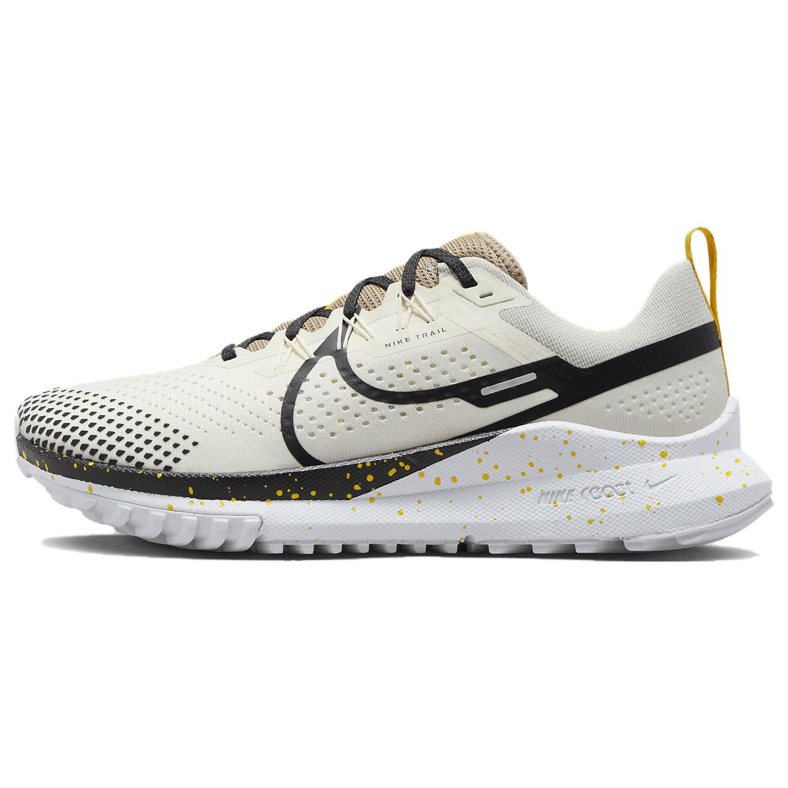 neu Nike React Pegasus Trail 4 Pale Ivory Black Yellow 45