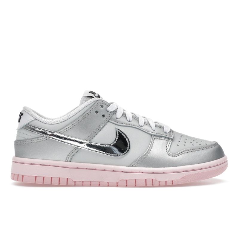 Nike Dunk Low LX Photon Dust Pink Foam Damen Sneaker Grau Mittel-Weich-Rosa Metallic-Silber HM3698-006 35.5