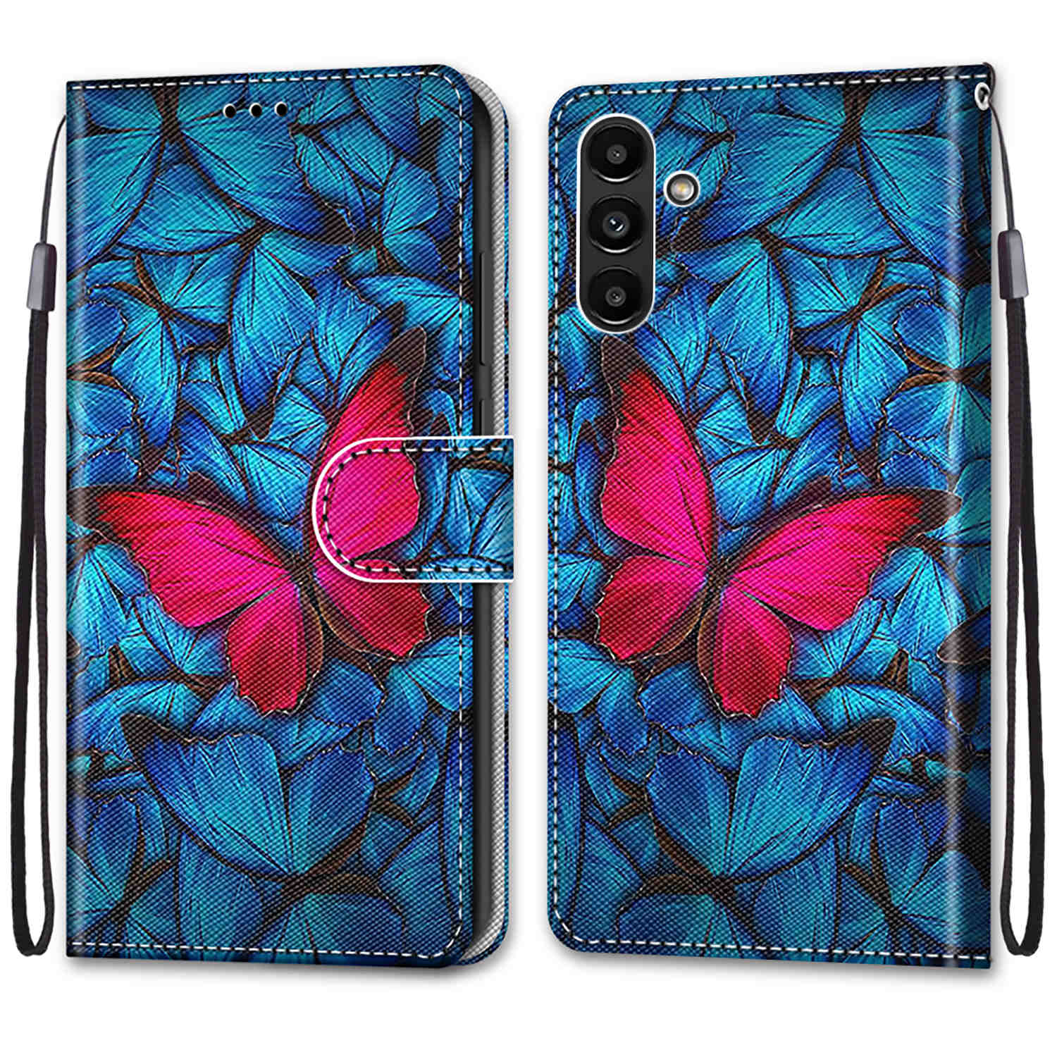 Luxuriöse, bemalte Ledertasche im Brieftaschen-Stil, Schutzhülle für Samsung Galaxy A26 A36 A16 A55 A56 A35 A24 A25 A15 A05 A05s/Samsung A15 A14 A04S Samsung Galaxy A12/M12