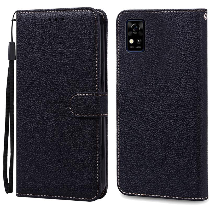 Für ZTE Blade A31 Hülle Weiche TPU Silikon Rückseite Handyhülle Für ZTE Blade A31 Hülle Leder Klapp Brieftasche Hülle Fundas For ZTE Blade A31 schwarz