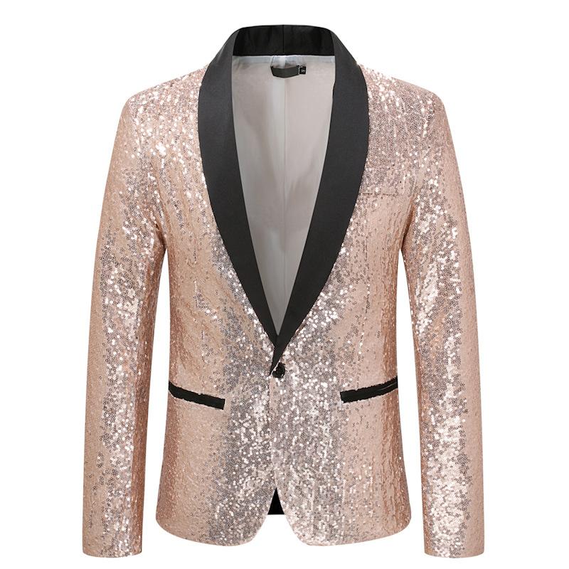 Herrenbekleidung, stilvoller formeller Anzug, Herrenanzug, Business-Büro, Hochzeitsanzug, Jacke, Blazer S champagner