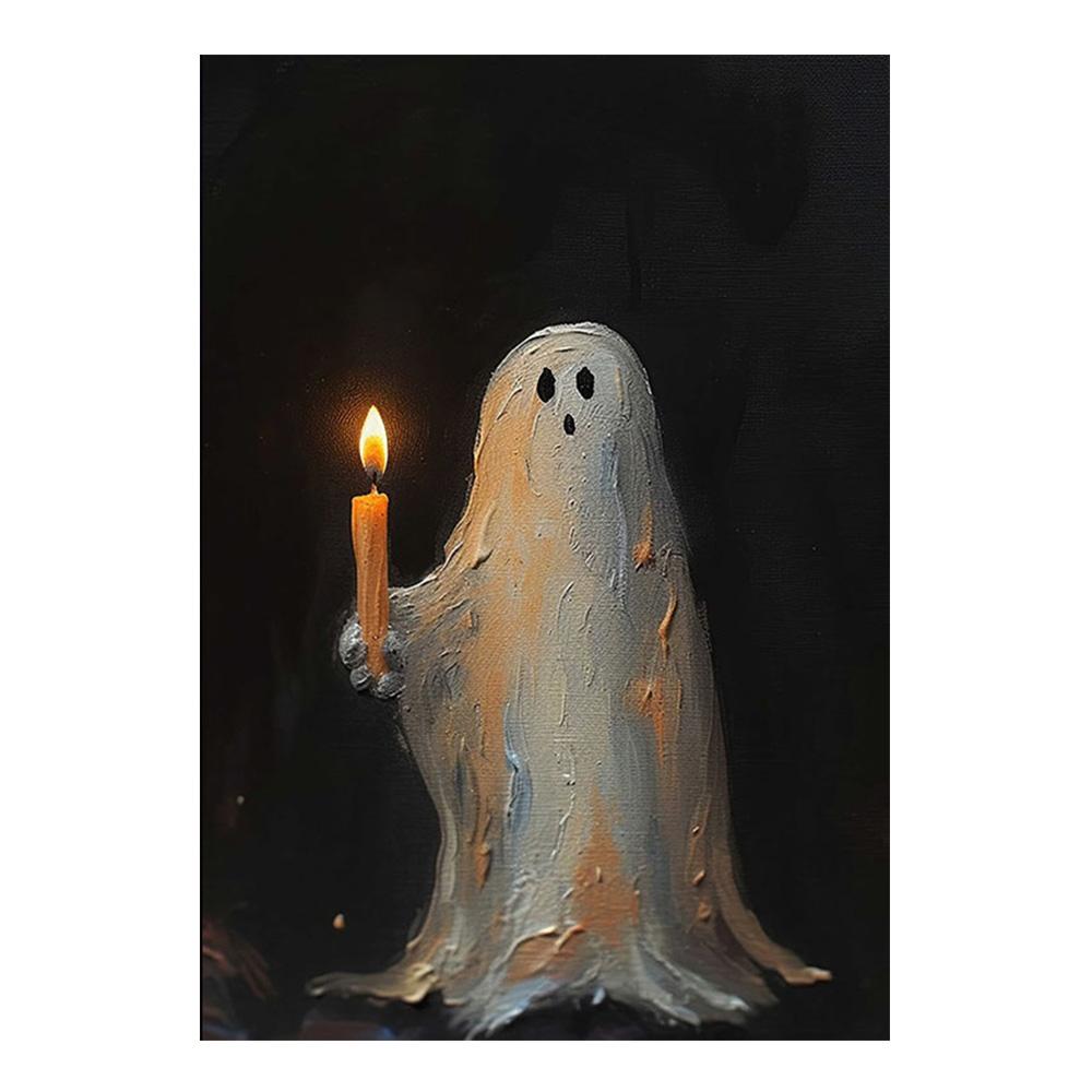 Dark Academy Kunst-Wandposter, Victoria Krähe, Hexe, Geist, schwarze Katze, Halloween-Hintergrund, Dekoration, Gothic-Bild, Druck, Weihnachtsgeschenke, Leinwandgemälde 20x30cm no frame