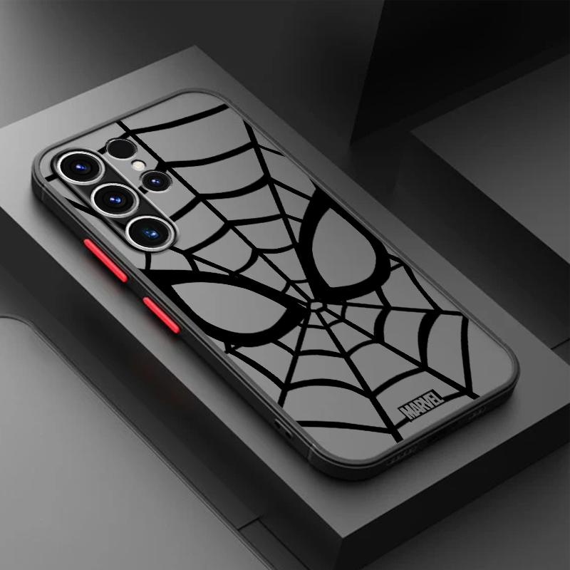Marvel Spider Man Logo Schale Hülle für Samsung Galaxy S21 FE S21 S20 S24 S10 S22 Plus S9 S23 Ultra S25 Galaxy S24 Ultra