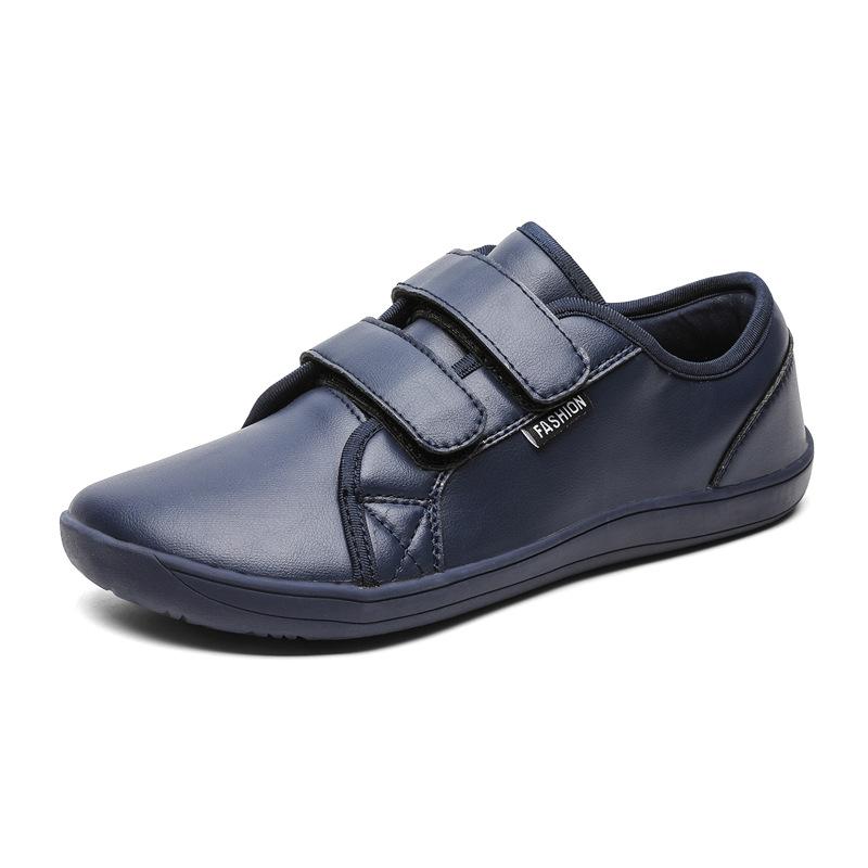 Herrenmode Weitzehen-Barfußschuhe Leichtgewichtige Weichsohlen-Low-Top-Outdoor-Sportarten Bequeme Modetrend-Freizeit-Sneaker 2025 45 dunkelblaue