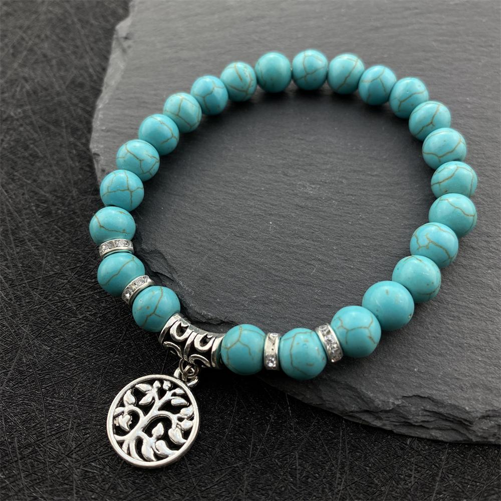 An meine beste Mama – Armband mit Lebensbaum aus Naturstein – Dankeschön-Geschenke für Mama/Schwiegermutter – Bedeutungsvolle Geschenke mit Grußkarte