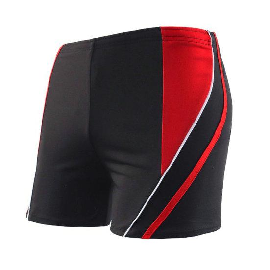 Badehose, trendig, mit Futter, schrumpffrei, Badeshorts, schnell trocknend, Badehose, Strandshorts, Strandmode L rot