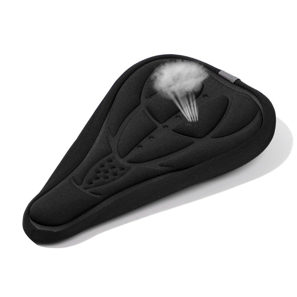 Sporting Goods Sattelbezug, weiches Kissen, Fahrradsitzbezug, Fahrrad-Gel-Pad, Radfahren, 3D-Kissen schwarz