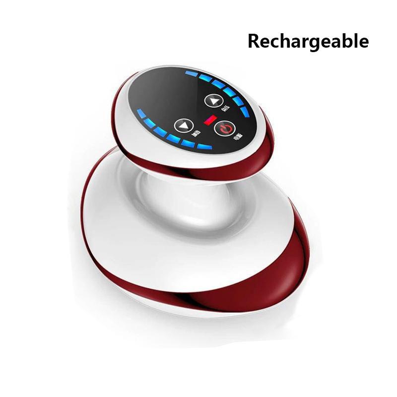 Guasha-Massagegerät für den Körper, schlankmachendes Rückenmassagegerät, Cellulite-Massagegerät, Gua Sha-Fußmassagegerät, elektrischer Muskelstimulator 10 heating lamp rot