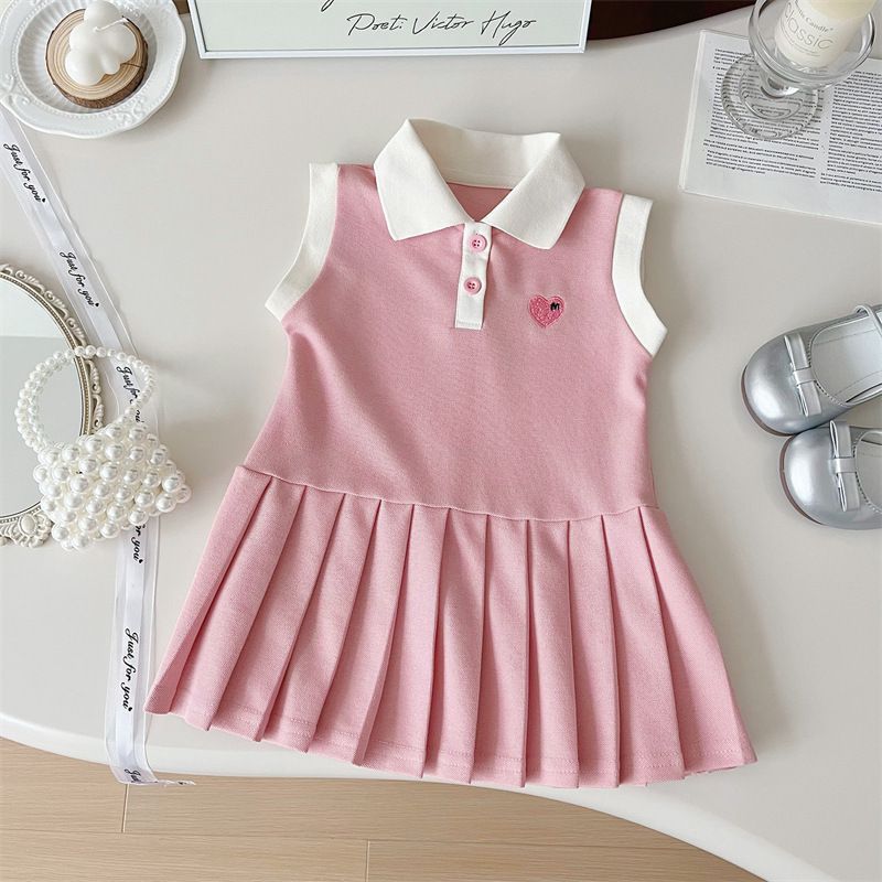 Kinderkleid Frühling Sommer Umlegekragen Kinderkleidung Mode Kleinkind Baby Mädchen Kleidung Sommerkleid Mädchenkleidung 80