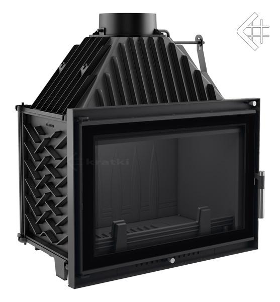 Kaminofen aus Gusseisen KRATKI OLIWIA DECO 16 kW Ø 150 schwarz