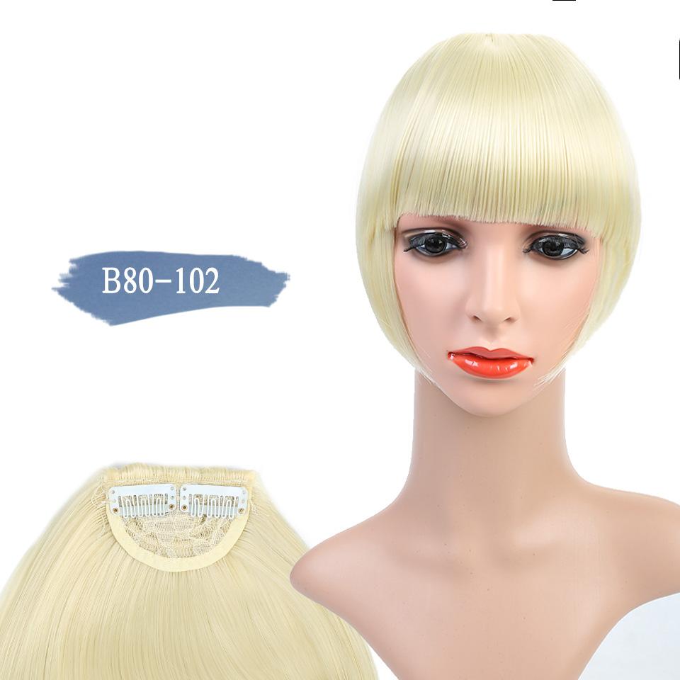 Fake Bang Haarteil Clip In Haarverlängerung Fake Fringes Bang Frauen Natural Air Bangs Clip on Bangs