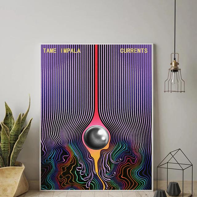 Tame Impala Psychedelic Poster und Drucke Rockmusik Band Tour Kunst Leinwand Malerei Wand Kunst Bilder für Wohnzimmer Home Decor 70cm×120cm NoFrame