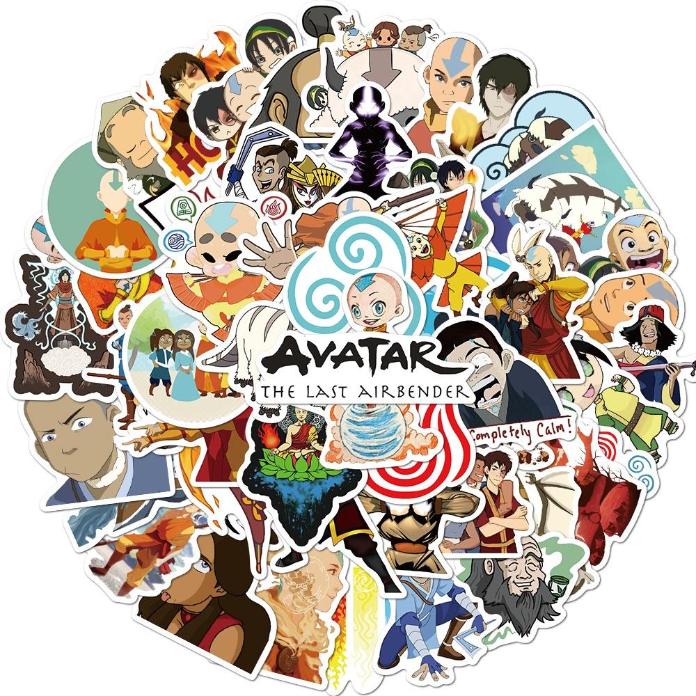 50PCS Cartoon TV Avatar The Las Airbender Aufkleber Skateboard Gitarre Koffer DIY Aufkleber Aufkleber 50pcs