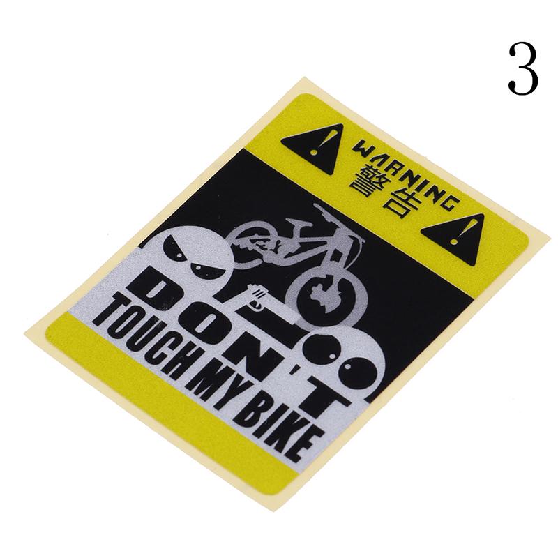 DONT TOUCH MY BIKE Bicycle Decorative Warning Sticker Waterproof Decal YellowMöbel & Wohnen, Dekoration, Wandtattoos & Wandbilder! 3