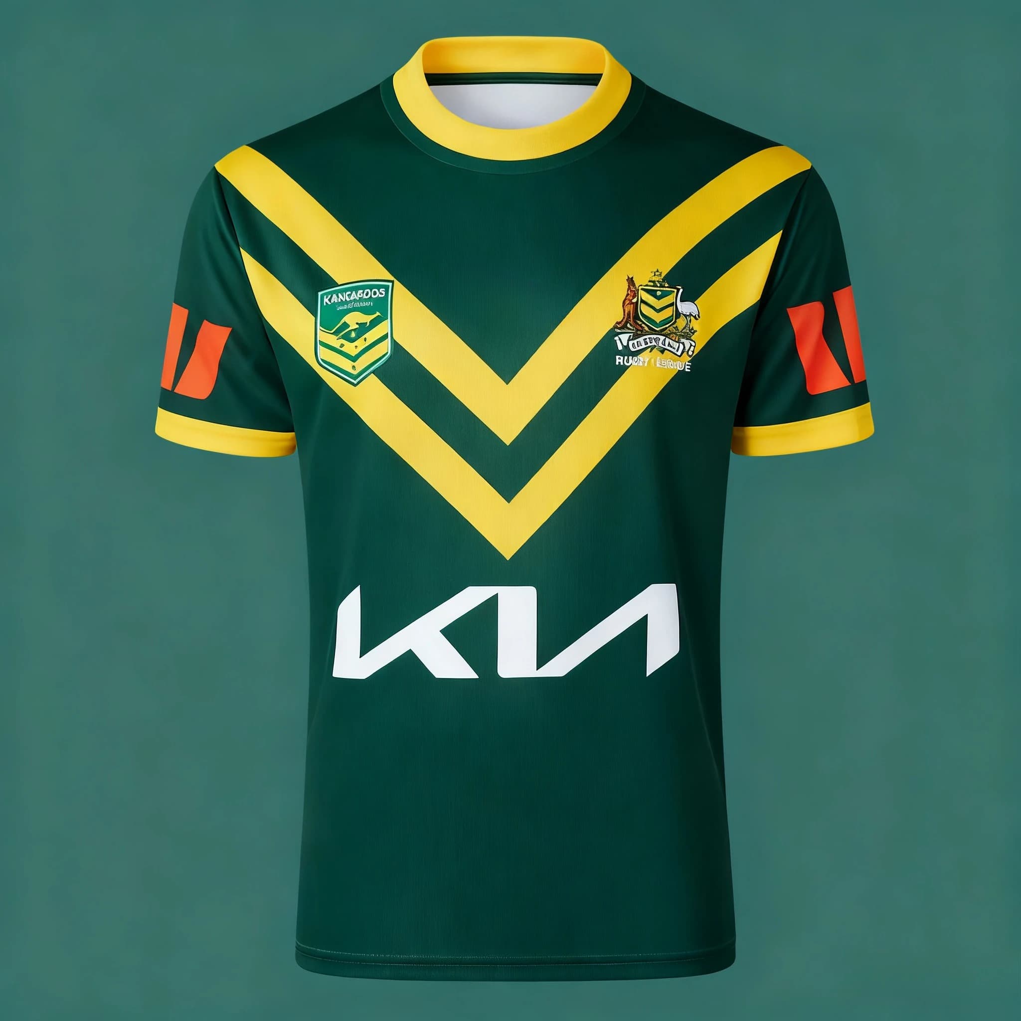 Australien Rugby Trikot Herren Atmungsaktiv Training Fußballshirt Kängurus Wallabies Retro Lässig Kurzarm Uniform für Fans L black