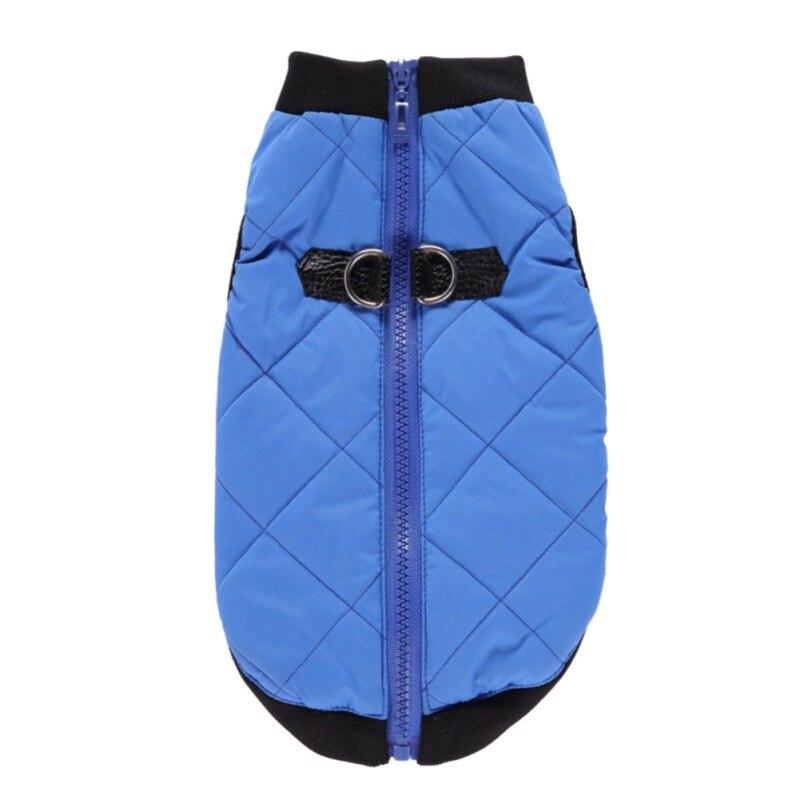 Haustierkleidung Wintermantel mit Reißverschluss Haustier warme Freizeitjacke Hundekostüm Französische Bulldogge M