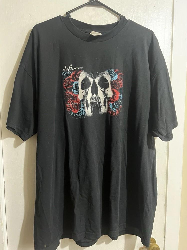 Vintage Deftones Tour T-Shirt 2003 - S/T - Fruit Of The Loom Seltene Neuauflage Unisex T-Shirt S black