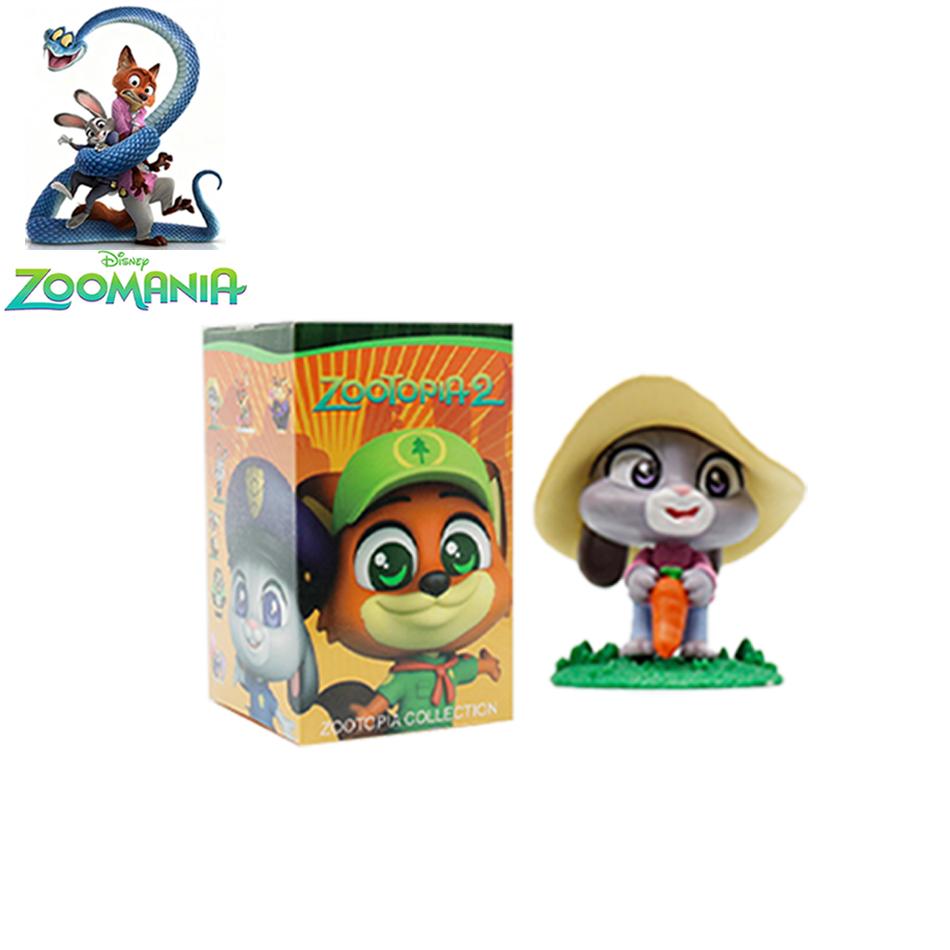 2026 Original Zootopia2 Blind Box Niedliche Nick Judy Actionfigur Mystery Box Anime Figuren Cartoon Sammelmodell Spielzeug beige