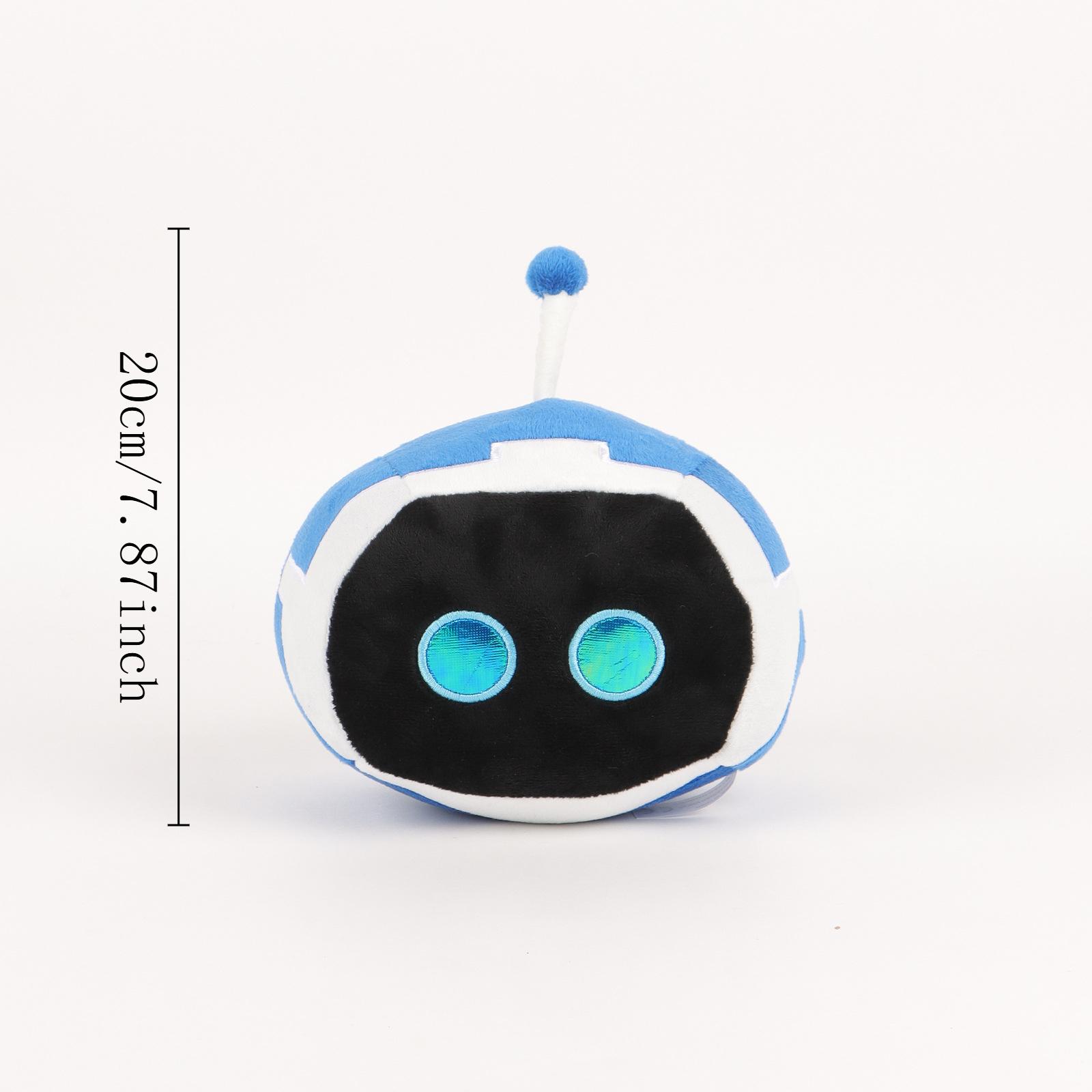 Astro Bot Plüschtier Spielperipherie Niedliche weiche Stoffpuppe Heimdekoration Astro Bot Kissenpuppe Kindergeburtstag Weihnachtsgeschenke gray