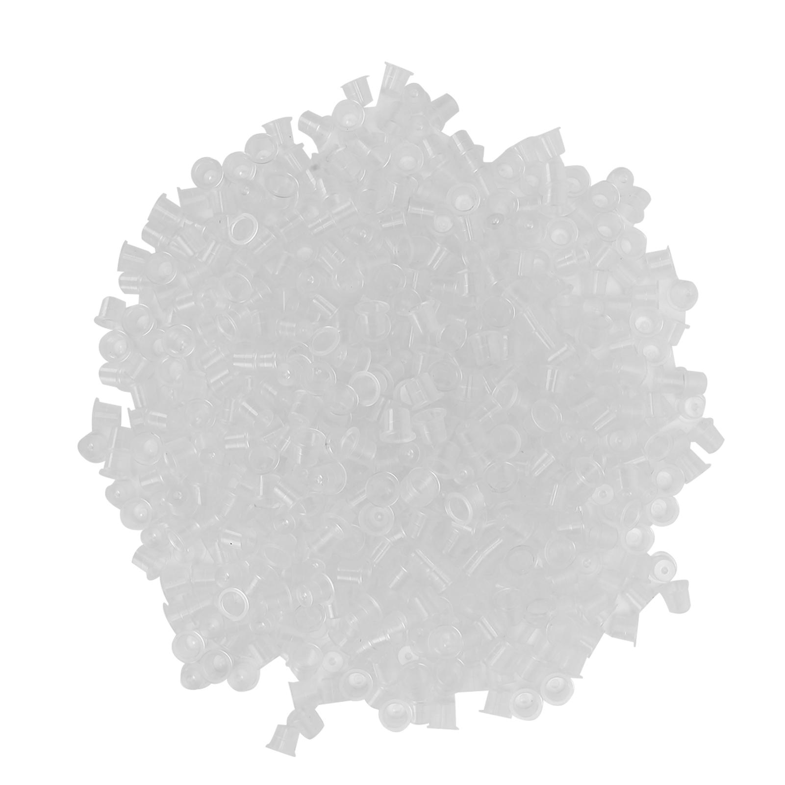 1000 Stück Einweg-Tattoo-Farbbecher Plastik Microblading Pigmentkappen Tattoo-ZubehörM 17 x 10mm M(59cm / 23.2in Long)