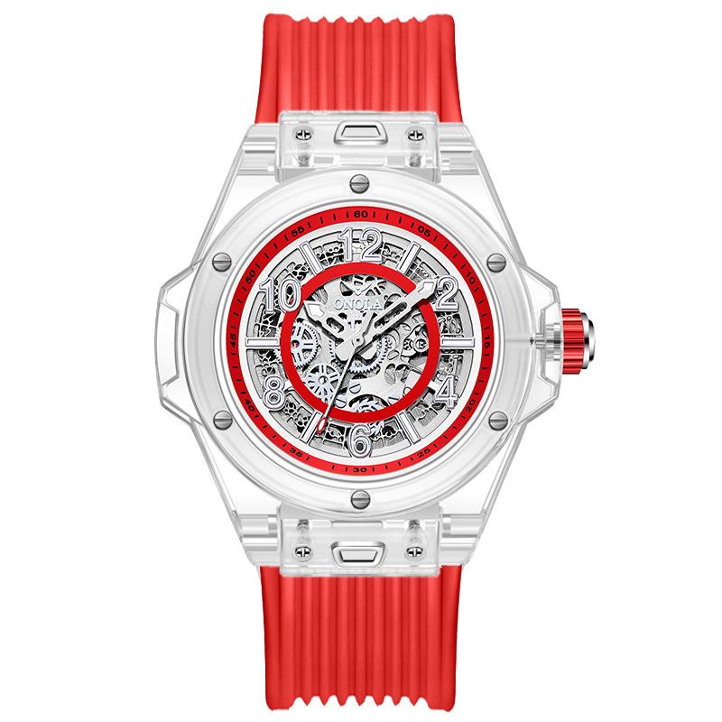 Neue TOP Marke Luxus herren Uhr Mit Box Mode Hohl Automatische Wasserdicht männer Mechanische Uhren gray