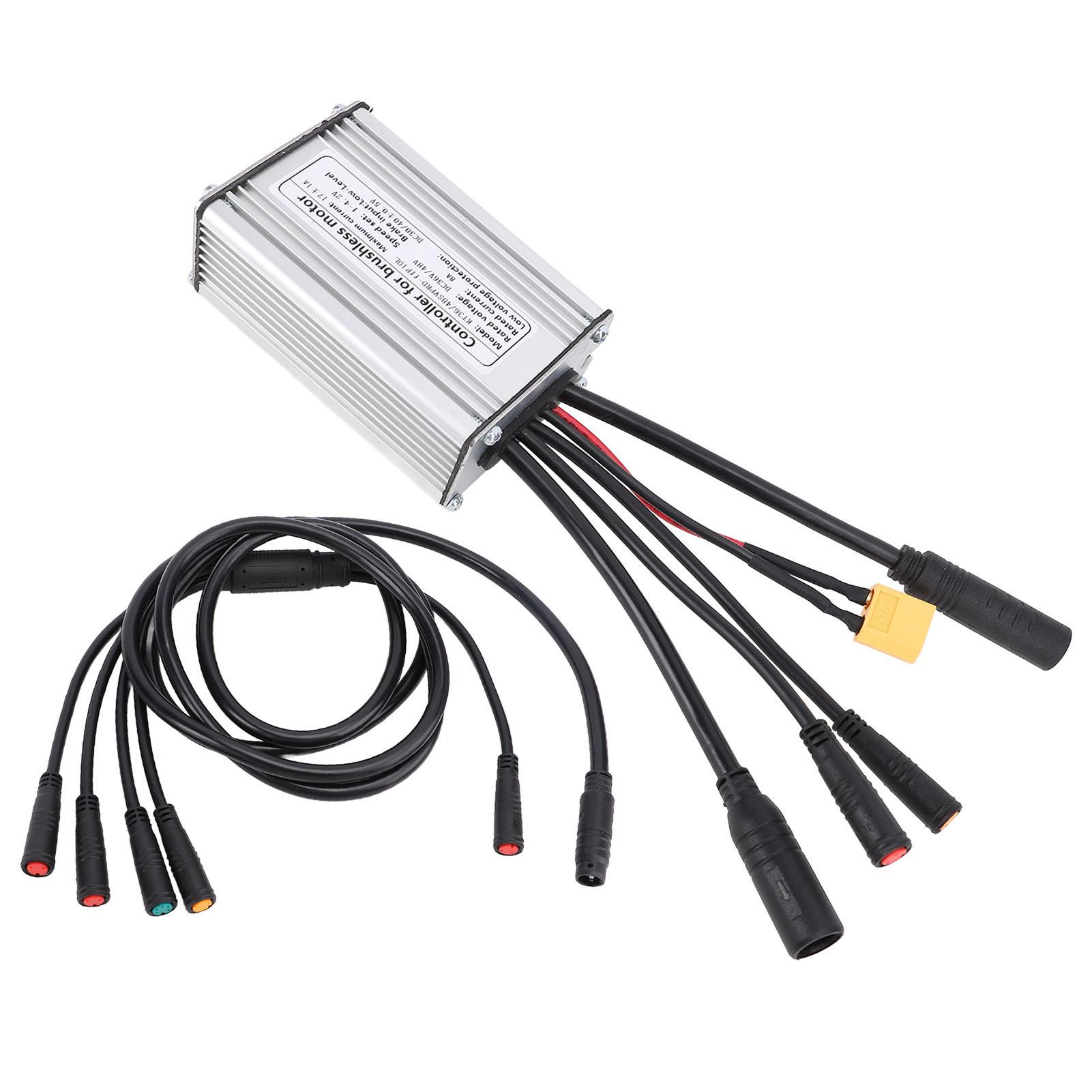 Mountainbike Controller mit Wasserdichtem Stecker Lichtkabel Sinuswellen Controller für 36V 48V 350W Motor