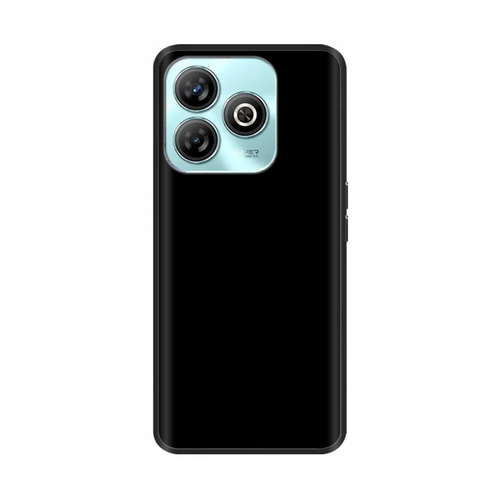 Für ZTE Blade A75 4G Hülle Handyhüllen Cartoon Vollständige Abdeckung Rückseite Weiche Flüssigsilikonhülle Für ZTE Blade A75 Hülle A 75 ZTE Blade A75 4G black