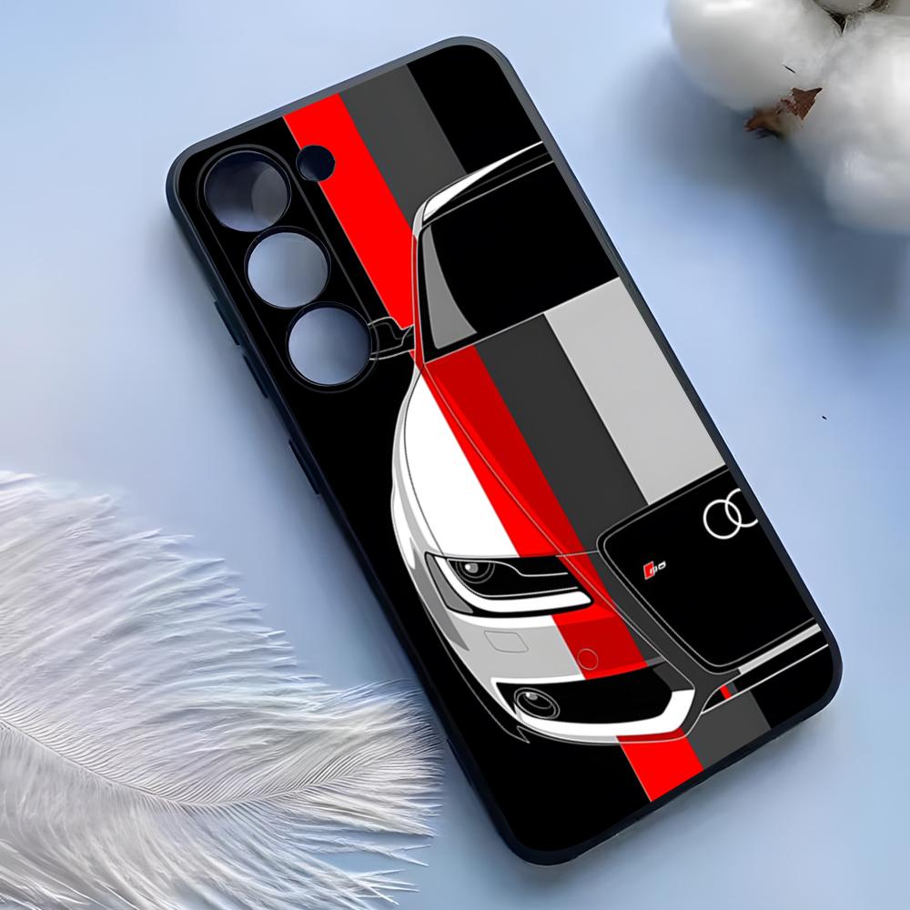 A-Audies RS Sport Auto Handyhülle Für Samsung S25 Ultra S24 S23 S22 S21 S20 Plus Fe Galaxy A54 A53 A34 A25 Silikonhülle Samsung S21 FE