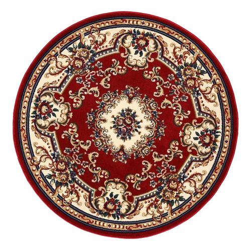 Runde, kurzflorige europäische Teppiche für Wohnzimmer, Schlafzimmer und Schlafzimmer – rutschfeste Teppiche, dicke Fußmatten 120x120CM