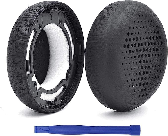 Y500 Ersatz-Ohrpolster für AKG Y500, Y 500 Kopfhörer, Ersatz-Ohrpolster aus Proteinleder, Ersatzteile für Kopfhörer-Ohrpolster schwarz