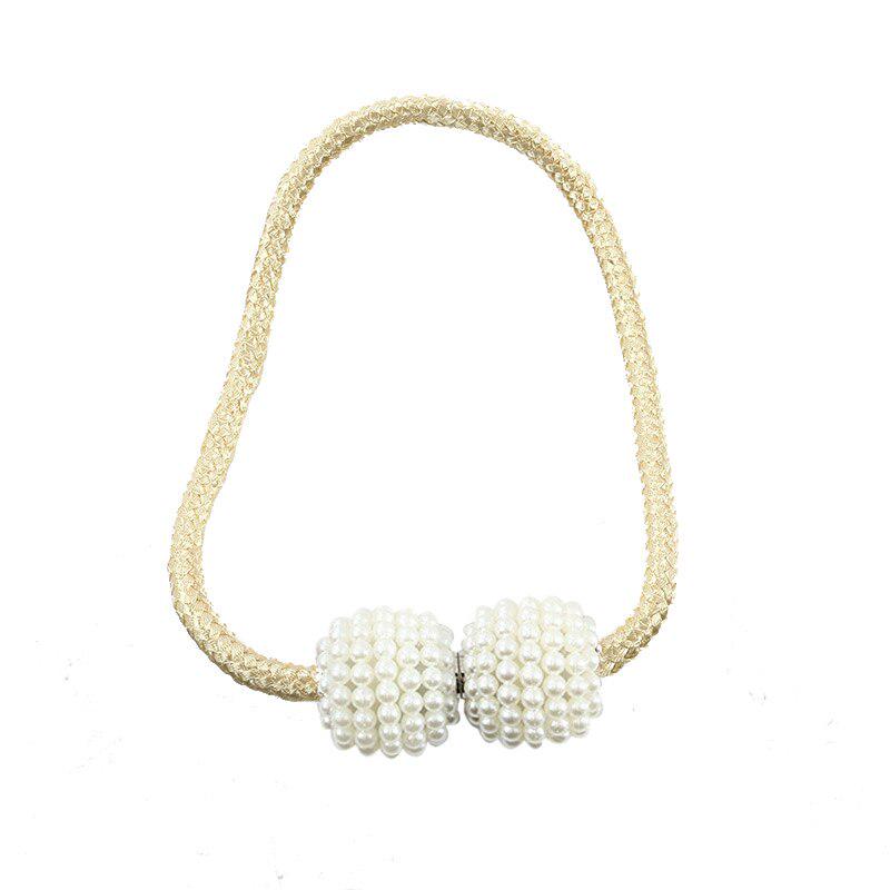 Perle Magnet Vorhänge Schnallen Moderne Fenster Vorhänge Magnetische Raffhalter Halter Clips Holdbacks Vorhang Riemen Zubehör gelb