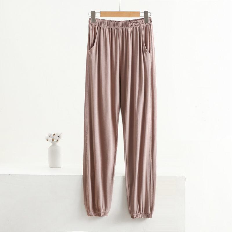 Einfarbige gerade Hose für Damen mit Taschen, schmal zulaufende Hose, elastische Taille, Kordelzug, weites Bein, lässige, lockere Hose, lässige Lounge-Yogahose XL