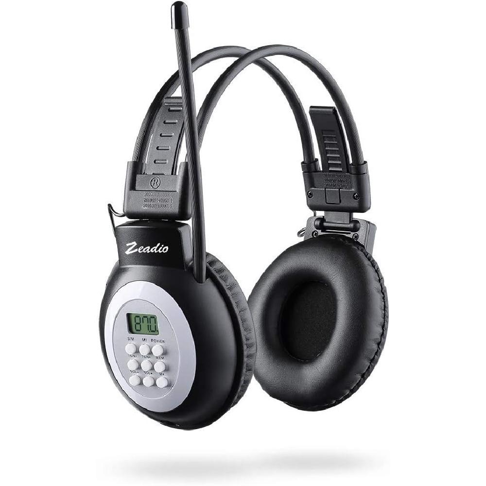 FM-Radio-Kopfhörer, Headset zum Rasenmähen, digitales kabelloses Radio zum Rasenmähen, Gehen, Reiten, Stromversorgung über AA-Batterie