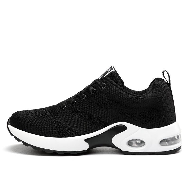 Orthopädische Sneakers Damen Atmungsaktive Freizeitschuhe Outdoor Leichte Sportschuhe Casual Walking Platform Damen Sneakers 37 schwarz