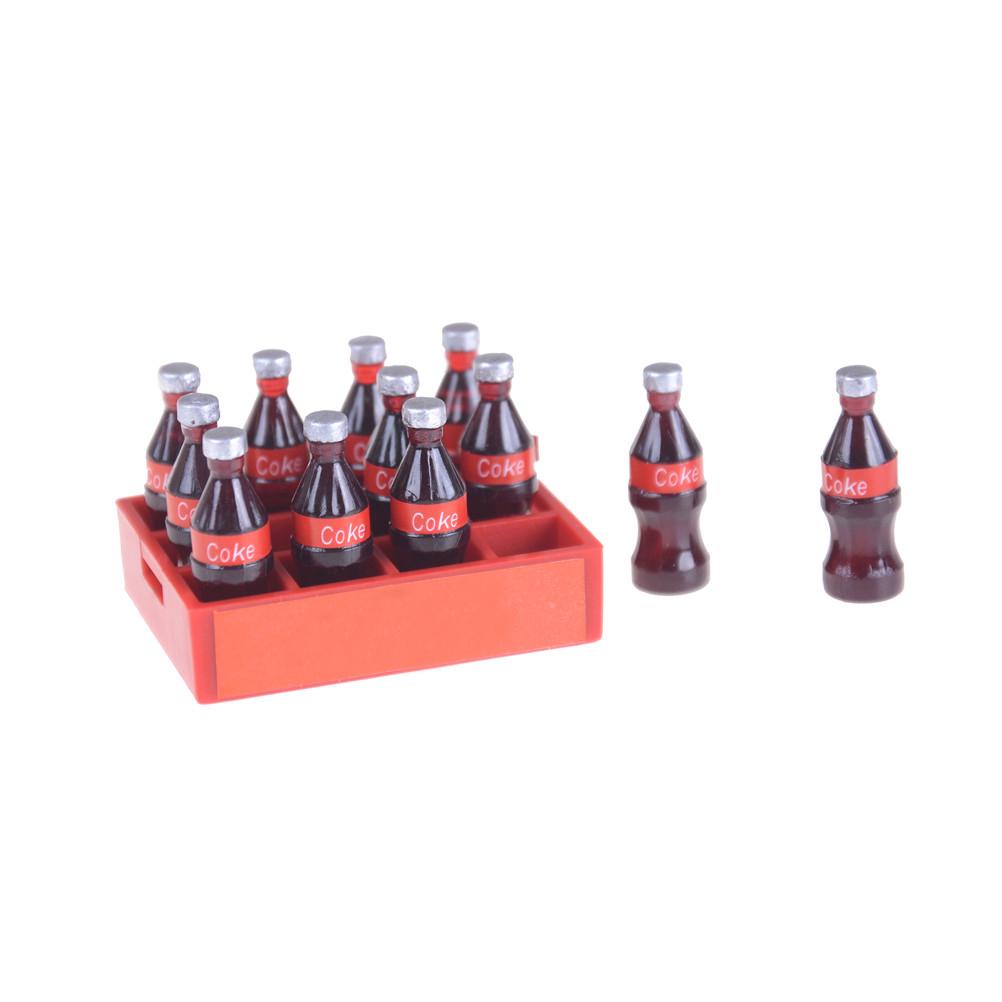 13 teile/satz 1:12 Mini Cola Tablett Modell Spielzeug Puppenhaus Miniatur Spielzeug Puppe Trinken Spielzeug