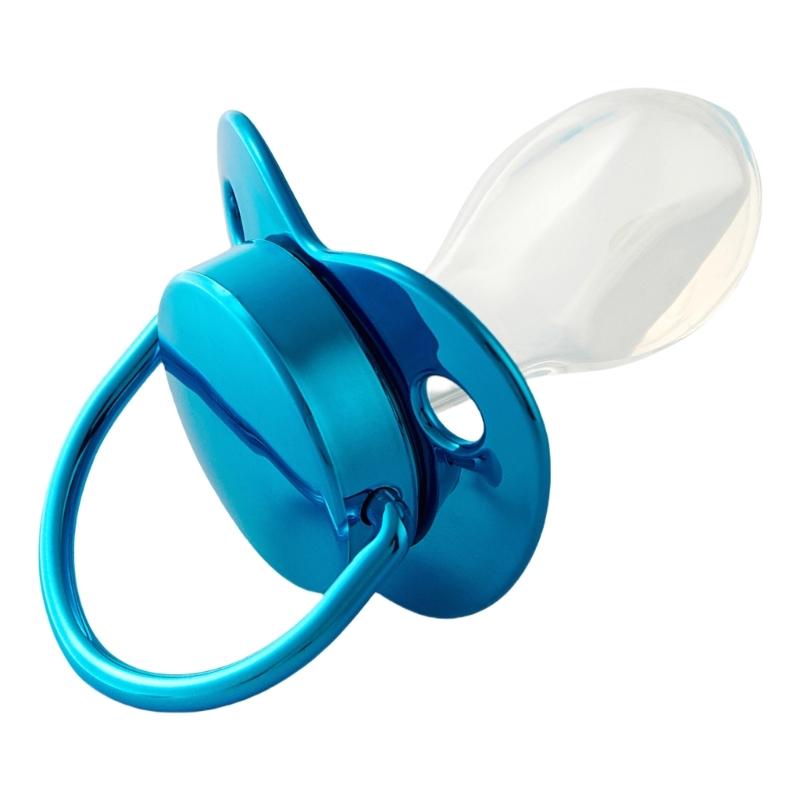 Stressabbau Schnuller für Erwachsene Männlich Weiblich Beruhigungssauger Silikon-Schnuller Ergonomisch Reduziert Schnarchen zur Angstreduzierung blau