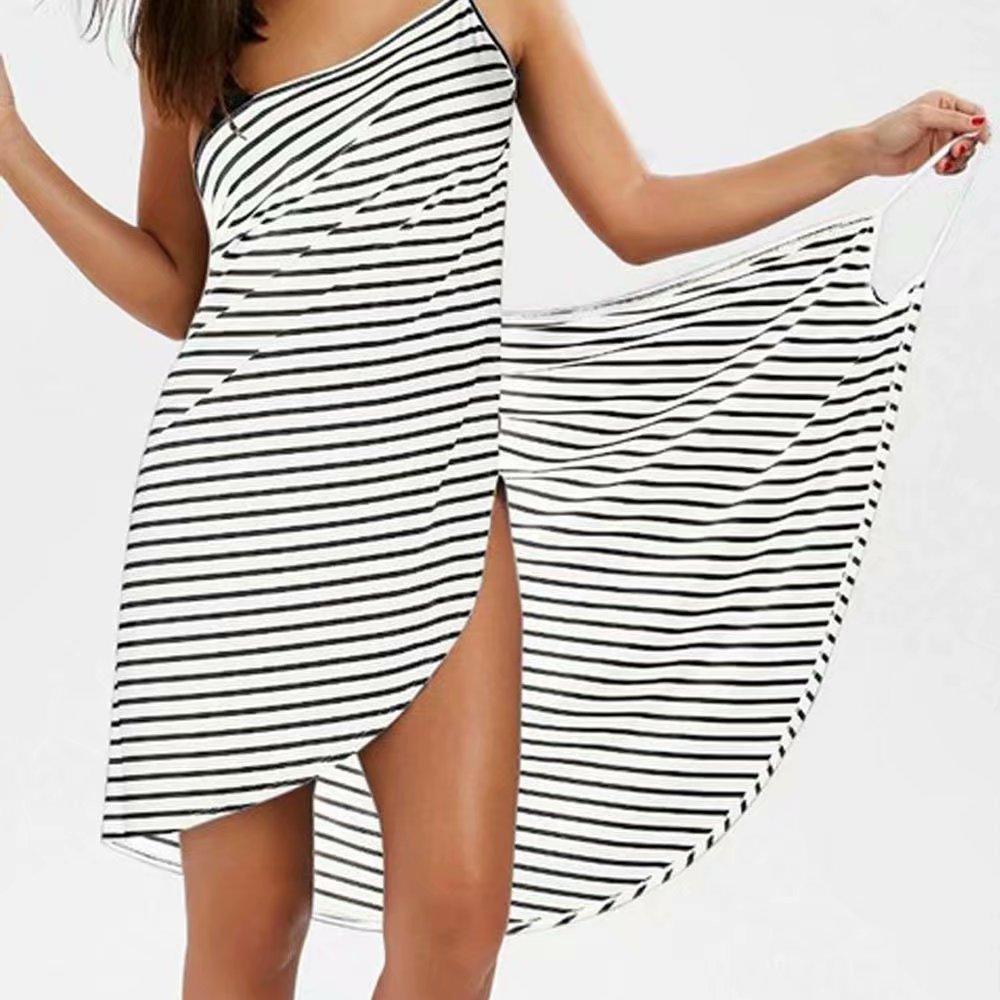 Handtuch Frauen Roben Bad Tragbare Handtuch Kleid Frauen Dame Schnell Trocknend Strand Spa Magische Nachtwäsche Schlafen Heimtextilien XL grau