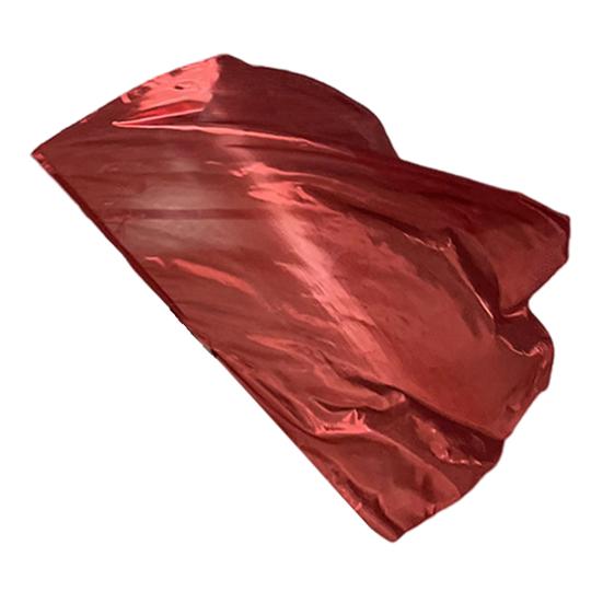 Tanzflagge mit ausziehbarem Stock, halbkreisförmige Form, leuchtende Farbe, glänzende Oberfläche, Performance-Kostüme, Requisiten, Zubehör, Lobflagge rot