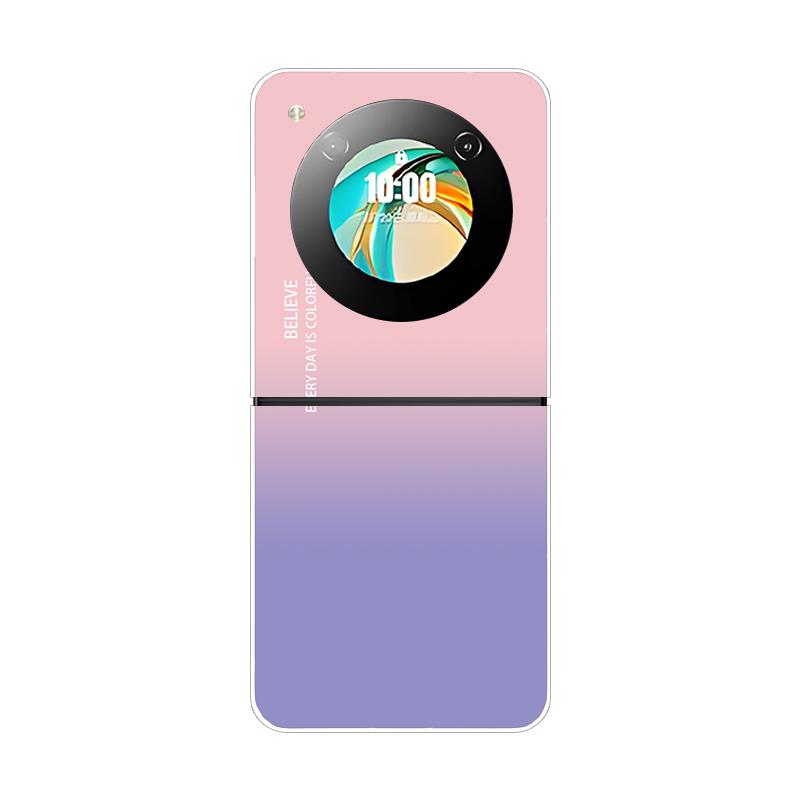 Für ZTE Libero Flip 5G Hülle Fantasy Farbverlauf Handygehäuse Für ZTE Nubia Flip NX724J Hart PC Stoßfest Rückseite Nubia Flip2 For nubia Flip