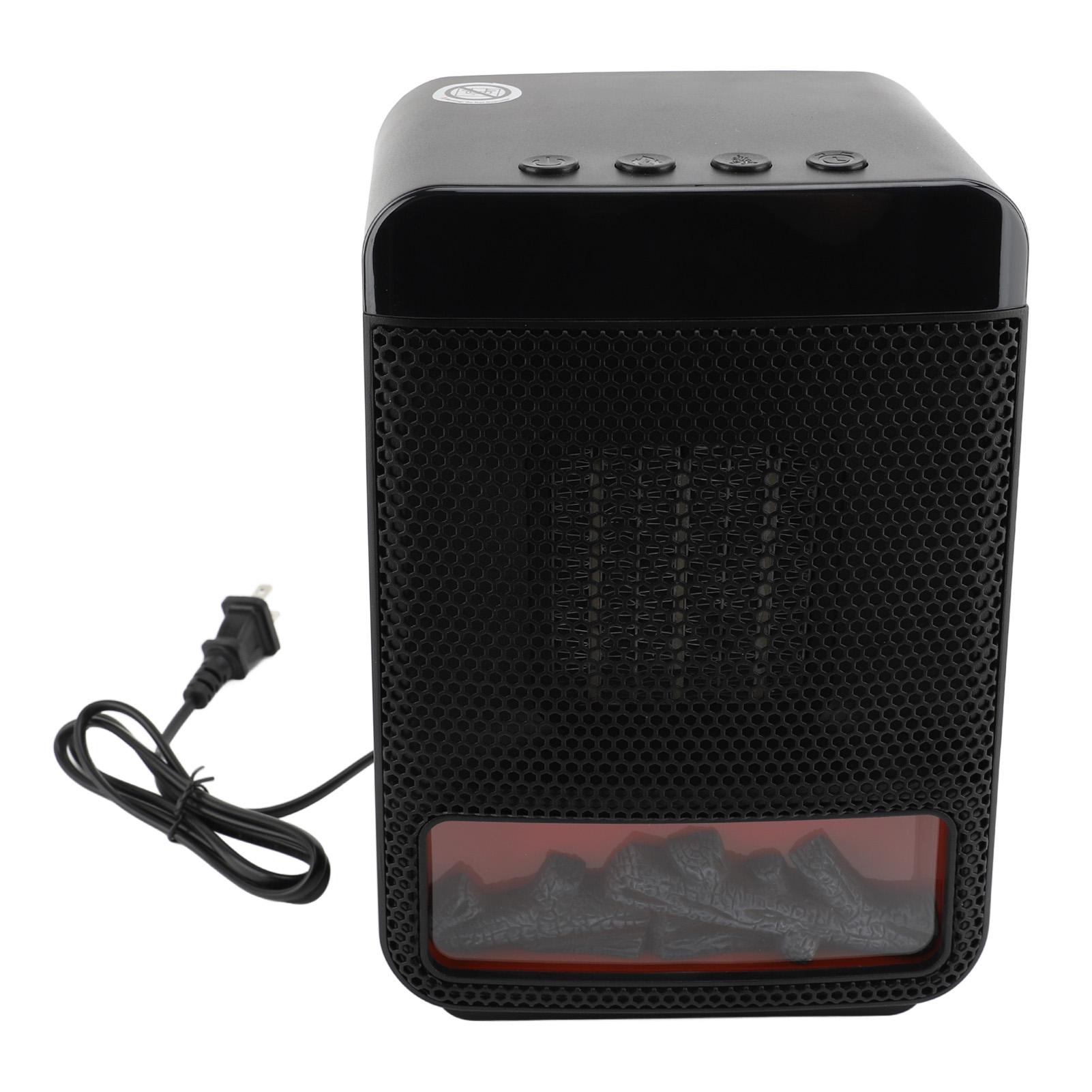 Raumheizung 1000W PTC Keramik Schnelle Heizung Desktop Tragbare Elektrische Heizung mit 3D Realistische