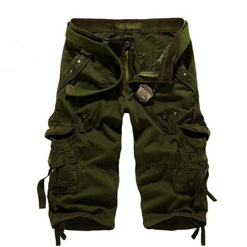 Herren Jogginghosen Cargo Shorts Sommer Freizeithorts Herren Gerade Einfarbig Sporthorts XXXL grün