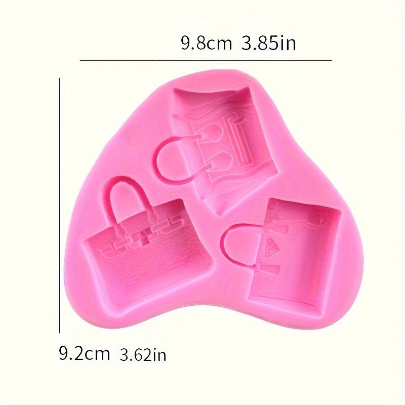 Silikon-Backform mit 3 Mulden zum Dekorieren von Kuchen – Herstellung von Schokolade und Fondant, nicht elektrische Silikon-Backformen, Silikon-Schokoladenform 3 Bags