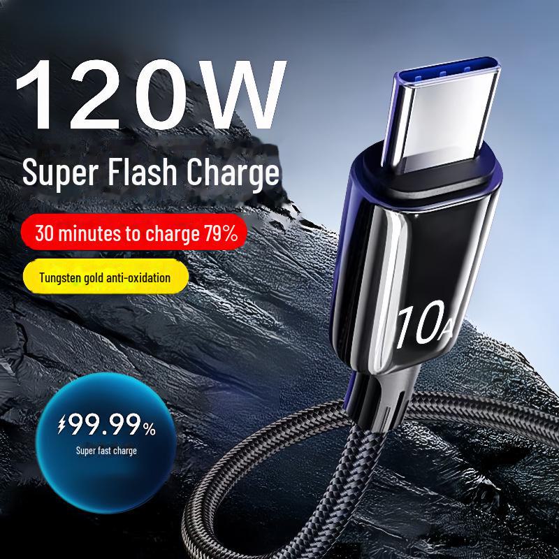 6A Superschnelles Typ-C-Ladekabel für 40W Huawei- und Xiaomi-Telefone 25cm