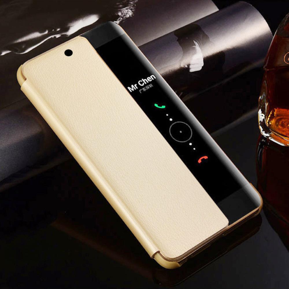 Auto Sleep Wake Up Handyhülle für Huawei P50 Pro P40 P30 Lite P20 P10 Plus Mate 20 Lite Mate20 Mate 10 Pro Smart View Klapphülle Funda Capa for Mate 20 Lite gold