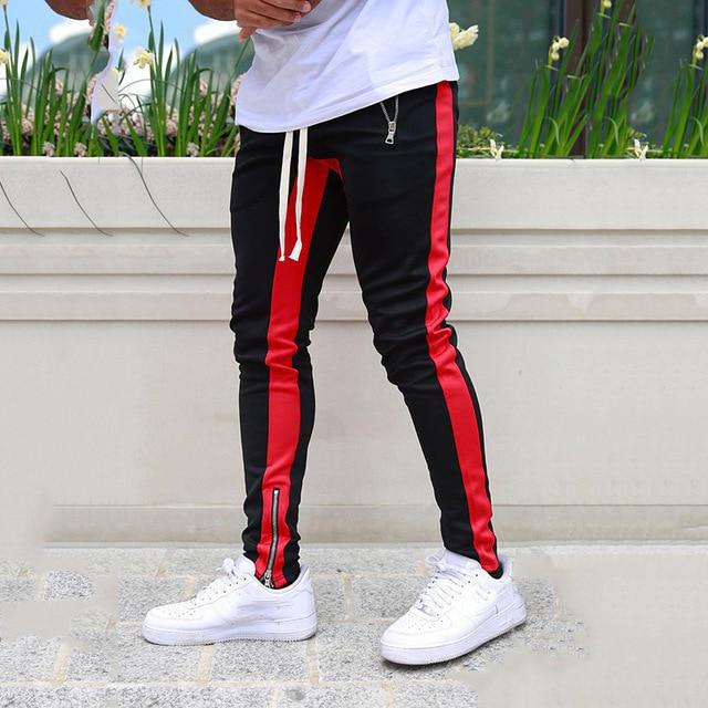 MaleWardrobe Herren-Jogginghose, Freizeithose, Fitness, Sportbekleidung, Trainingshose, schmale Jogginghose, Hose, Trainingshose M rot