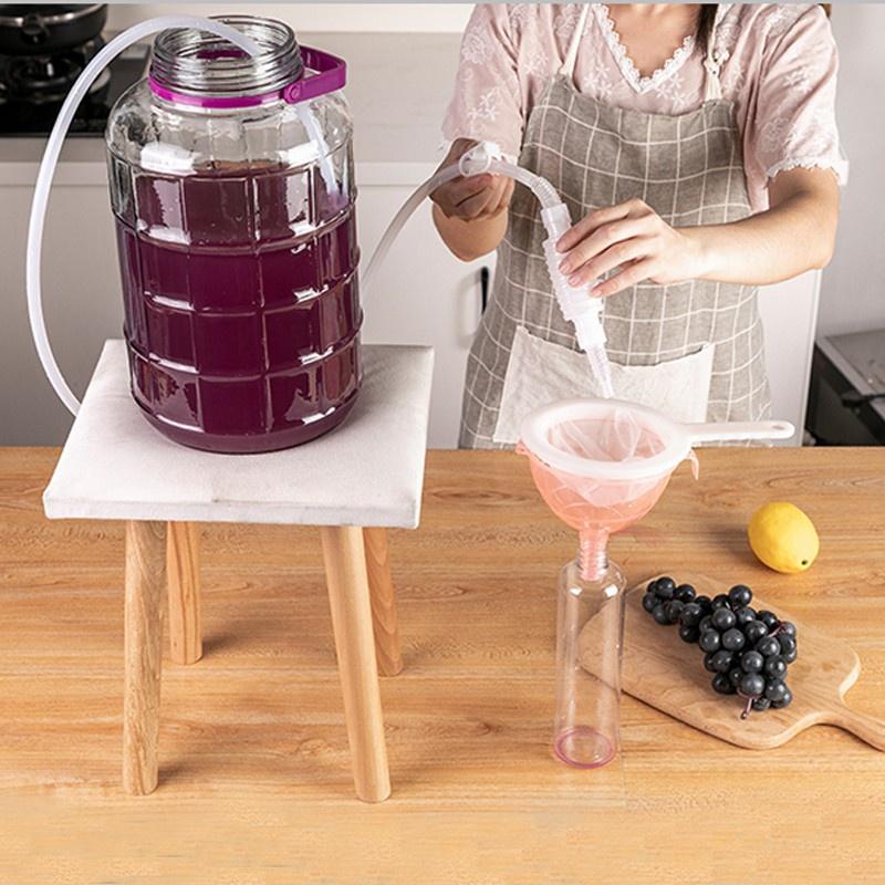 Hause Brauen Siphon Schlauch Wein Bier Machen Werkzeug Brauen Lebensmittel Grade Materialien Verkauf Hand Hop Kneten Siphon Filter