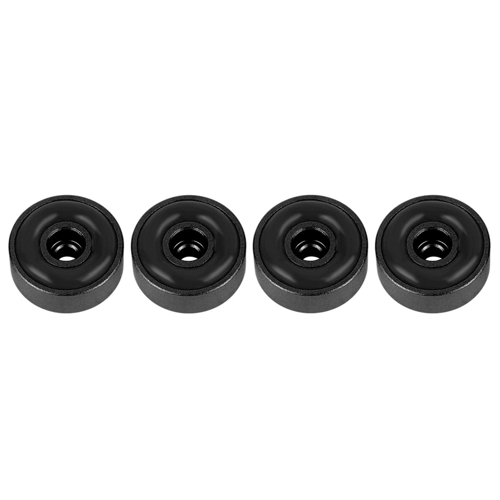 4PCS 20*8mm Aluminium Legierung Verstärker Füße Stoßdämpfer Verstärker Pads Füße Schwarz schwarz